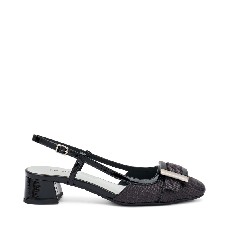 Slingback aus Lackleder und Bast | Frau Shoes | Official Online Shop