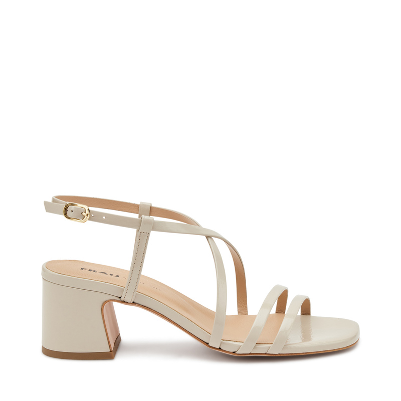 Patent leather sandals with mini-straps - Heels | Frau Shoes | Official Online Shop