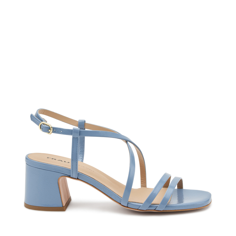 Patent leather sandals with mini-straps - Heels | Frau Shoes | Official Online Shop