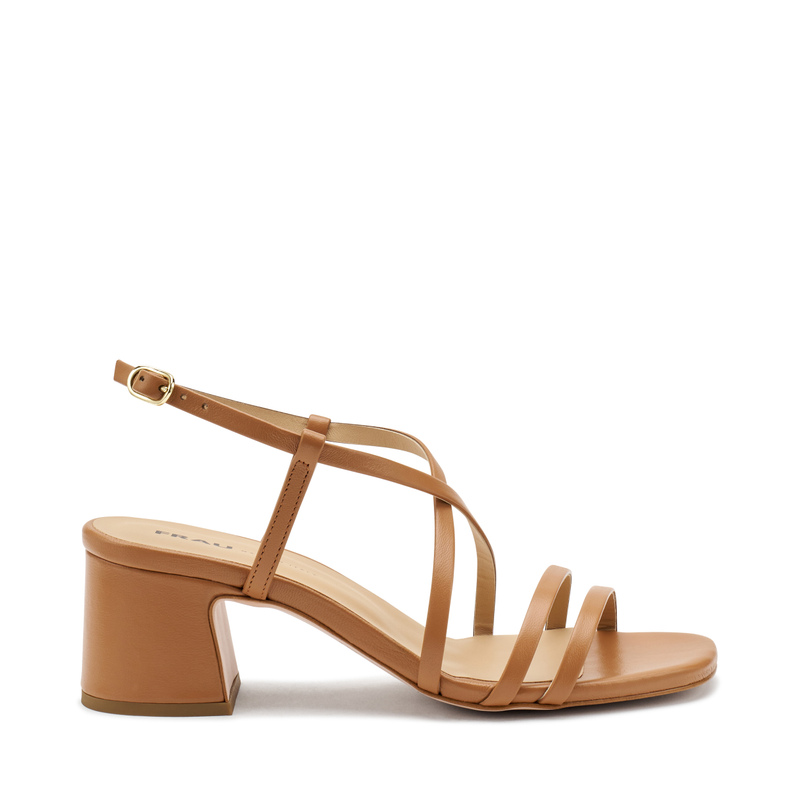 Sandale mit schmalen Riemchen aus Leder | Frau Shoes | Official Online Shop