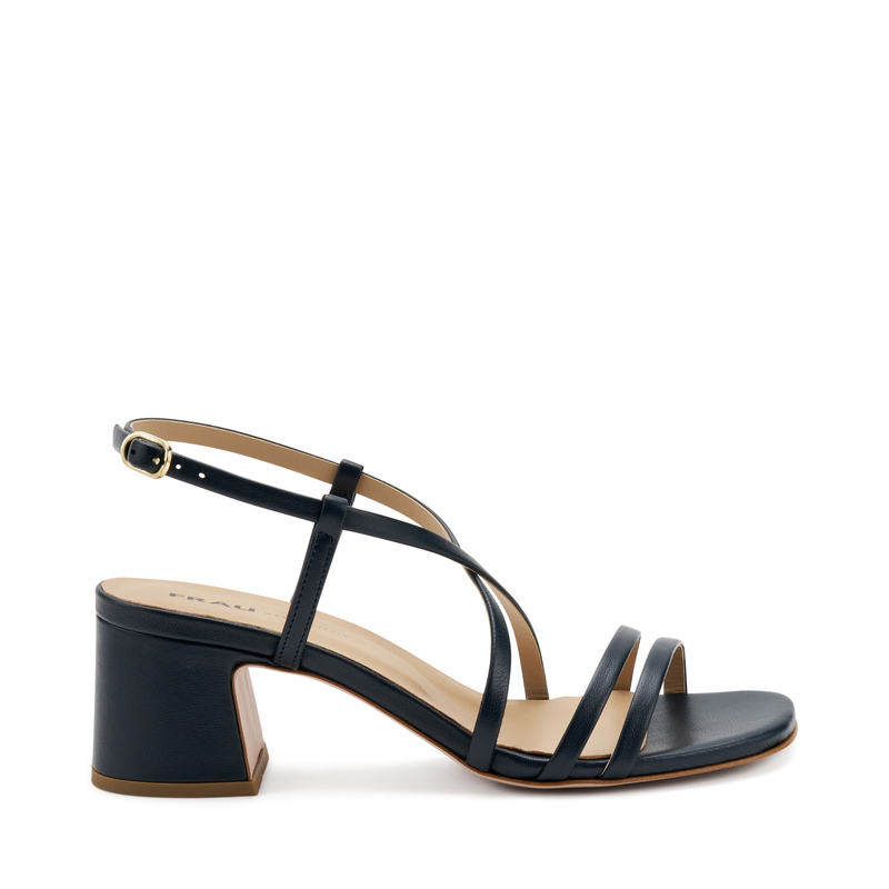Leather sandals with mini-straps - Heels | Frau Shoes | Official Online Shop