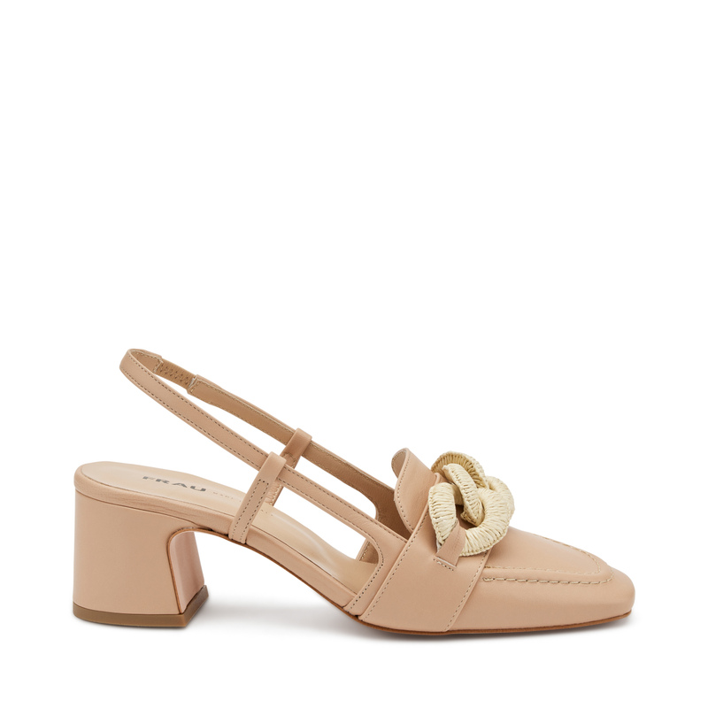 Slingback in pelle con catena | Frau Shoes | Official Online Shop