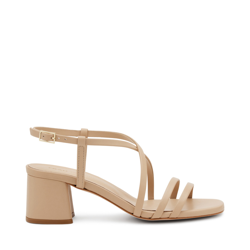Leather sandals with mini-straps - Glamour 24/7 | Frau Shoes | Official Online Shop