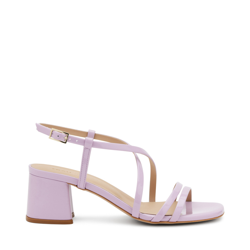 Patent leather sandals with mini-straps - Color Block | Frau Shoes | Official Online Shop