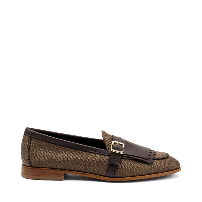Mokassin aus Bast mit Maxi-Fransen | Frau Shoes | Official Online Shop