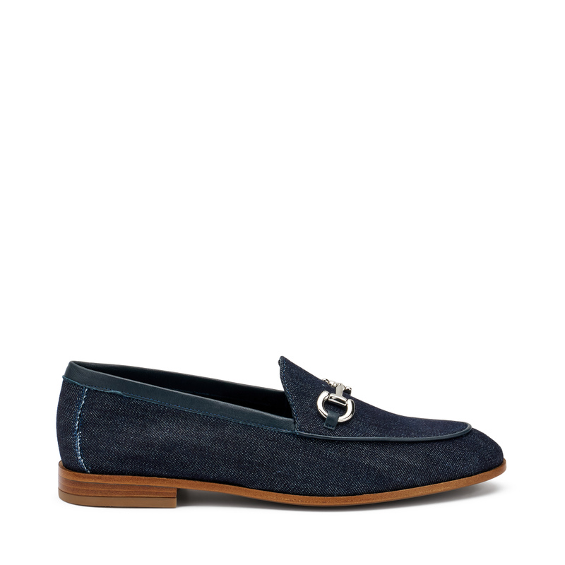 Mokassin aus Denim | Frau Shoes | Official Online Shop