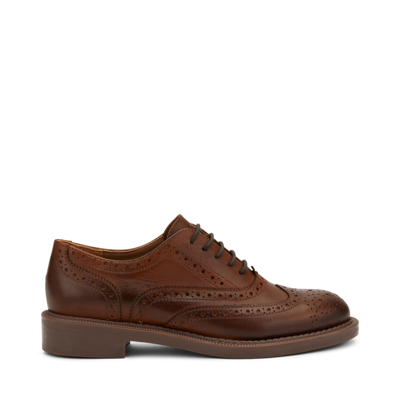 Leather Derby shoes with brogue detailing | Frau Shoes | Official Online Shop