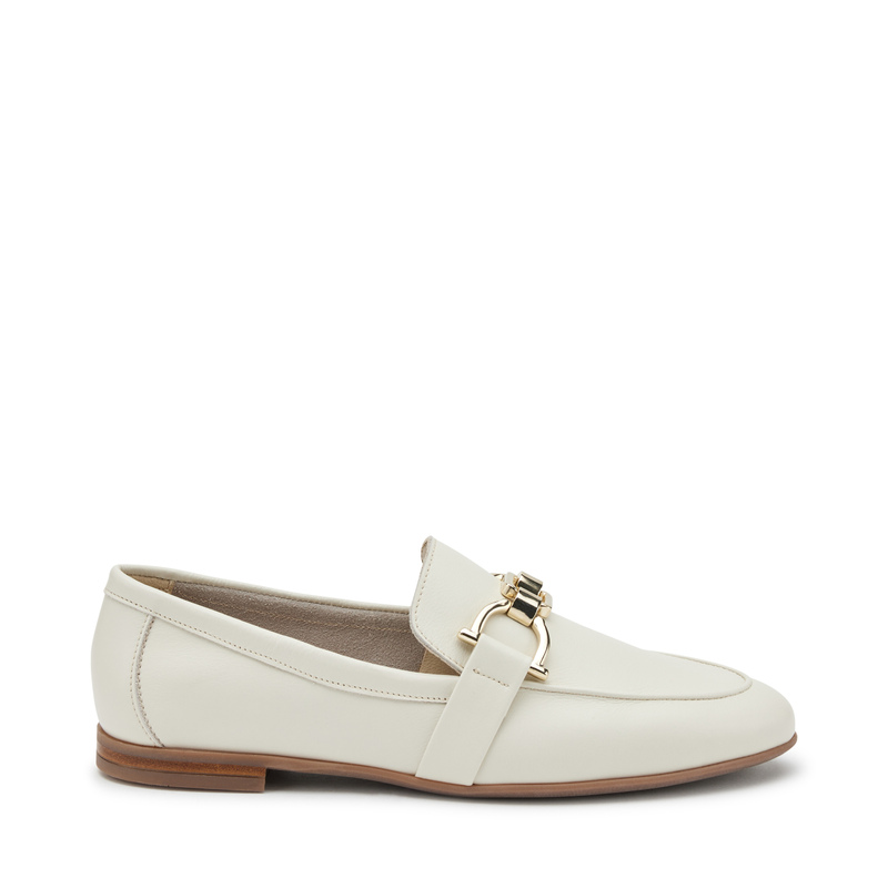 Leather loafers with elegant clasp detail - Loafers & Sabot | Frau Shoes | Official Online Shop