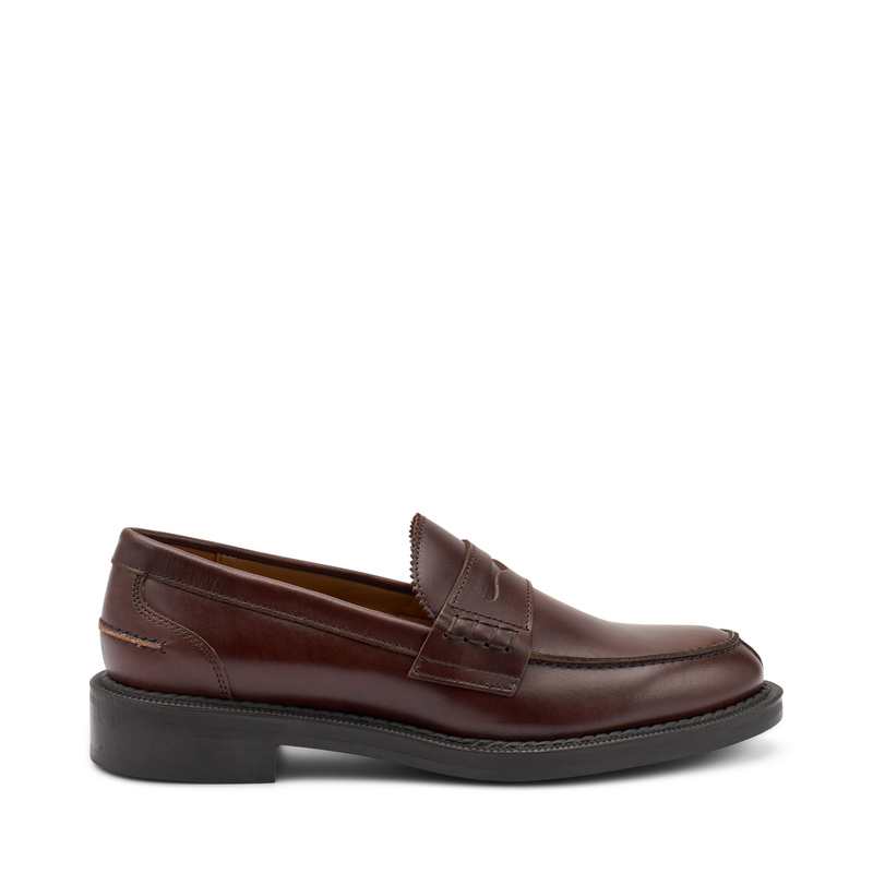 Leather varsity loafers | Frau Shoes | Official Online Shop
