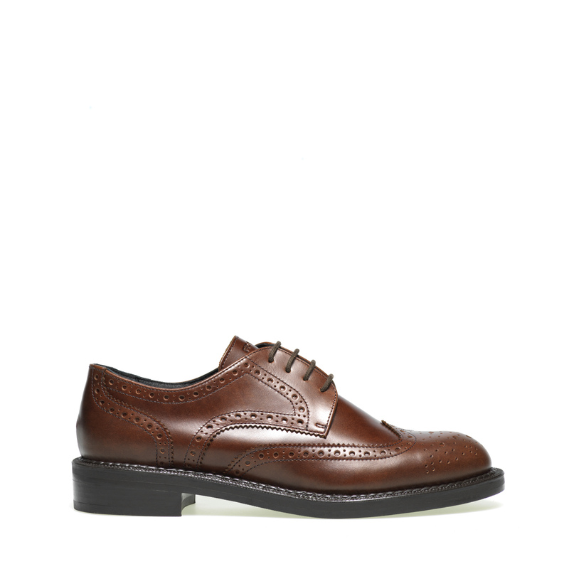 Colour-block Derby shoes with wing-tip detail - Loafers and Lace-up | Frau Shoes | Official Online Shop