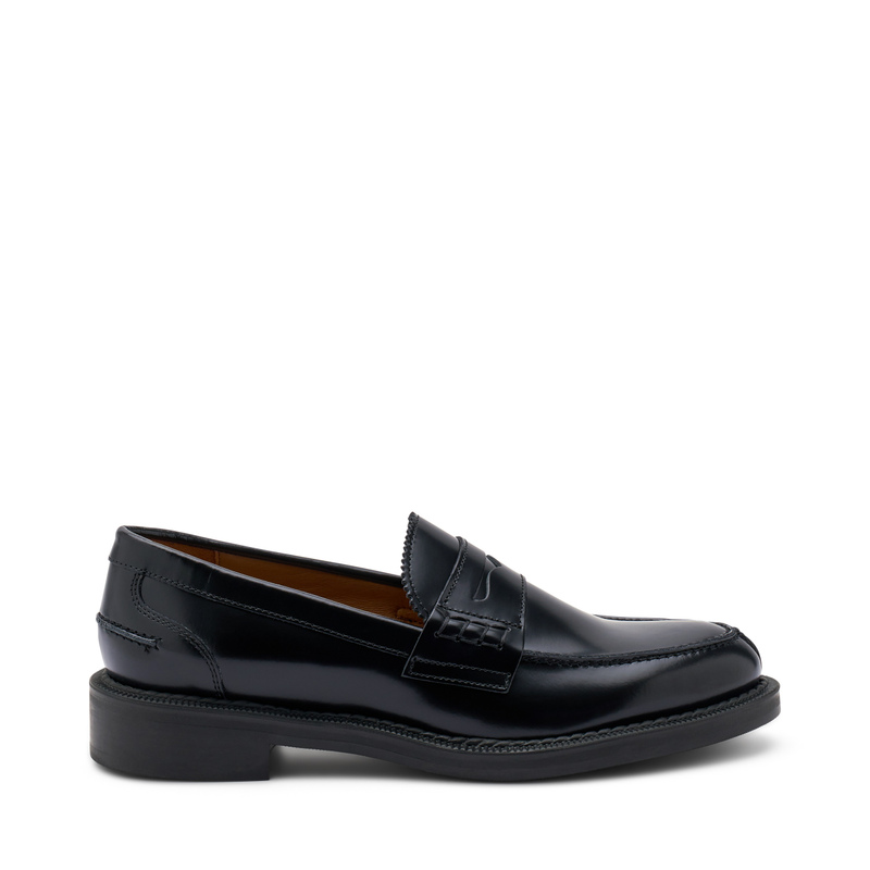 College-Mokassin aus gebürstetem Leder | Frau Shoes | Official Online Shop