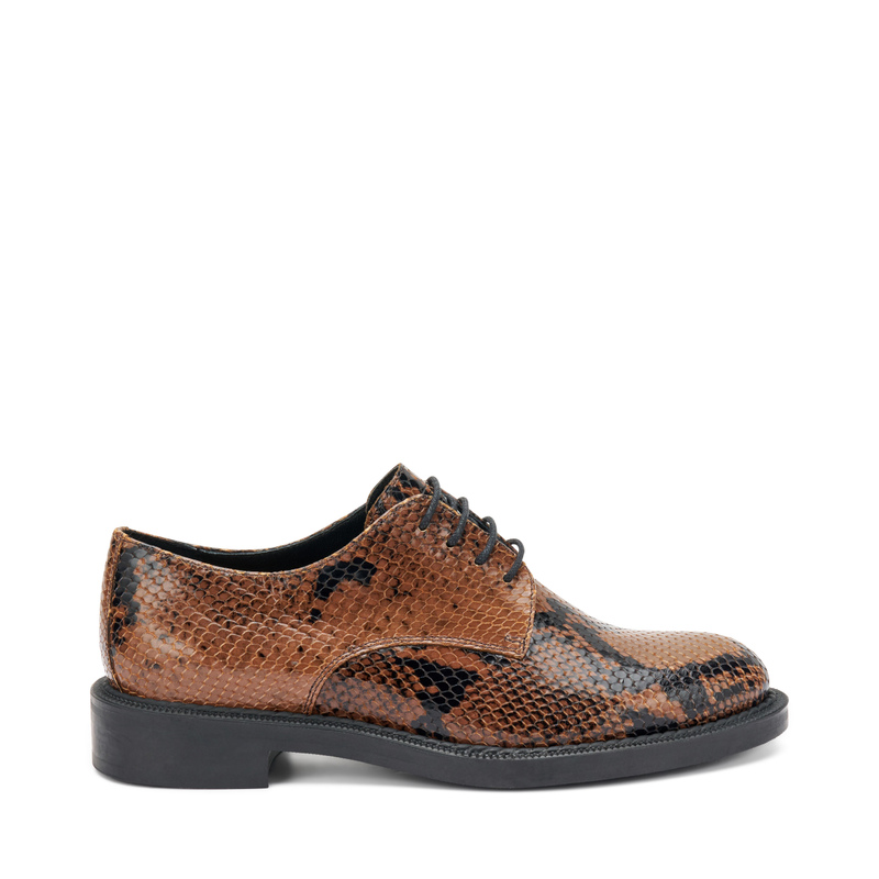 Snake-print leather lace-ups | Frau Shoes | Official Online Shop
