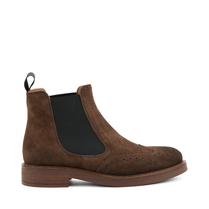 Suede Chelsea boots with shaded finish - beatles | Frau Shoes | Official Online Shop