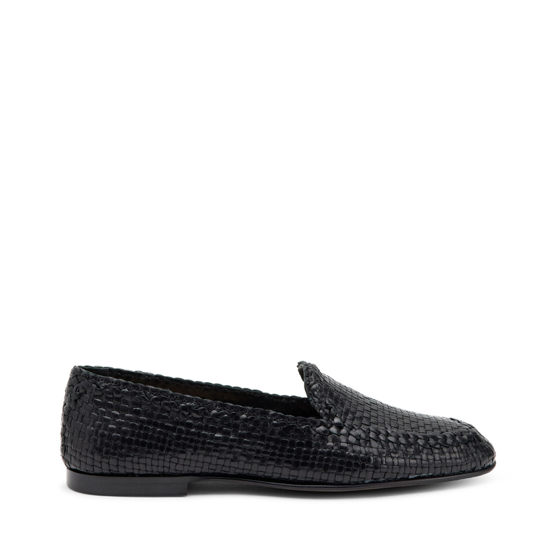 Mokassin aus geflochtenem Leder - Mokassins & Sabot | Frau Shoes | Official Online Shop