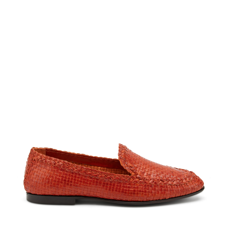 Mokassin aus geflochtenem Leder - FS24 Kollektion | Frau Shoes | Official Online Shop