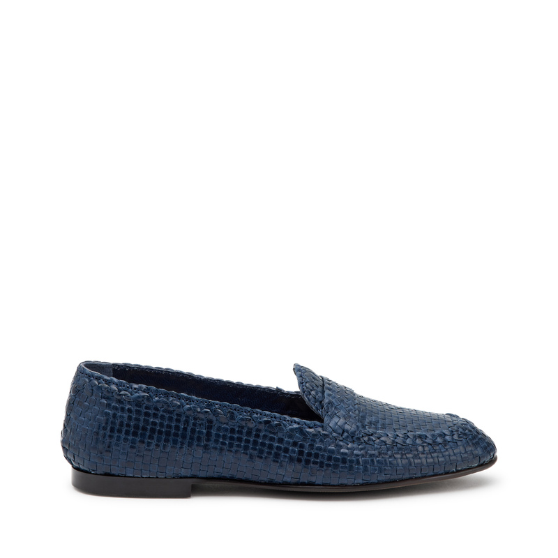 Woven leather saddle loafers - Loafers & Mules | Frau Shoes | Official Online Shop