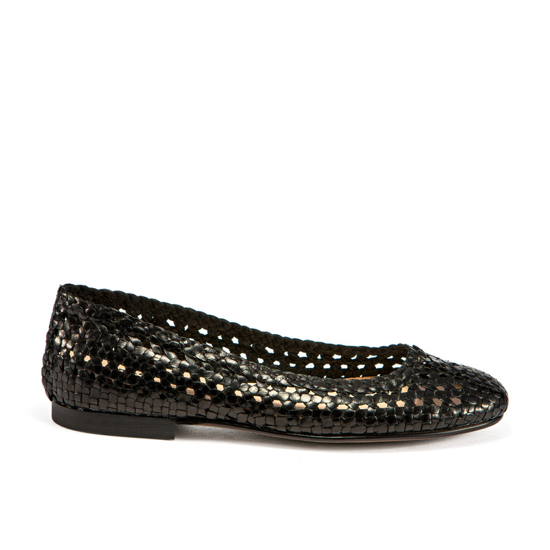 Woven leather ballerinas | Frau Shoes | Official Online Shop