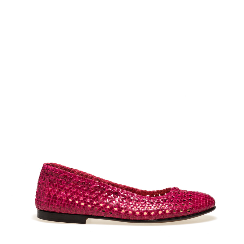 Woven leather ballerinas | Frau Shoes | Official Online Shop