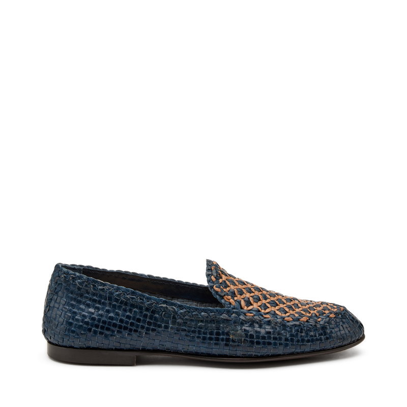 Two-tone woven leather loafers - Loafers & Sabot | Frau Shoes | Official Online Shop