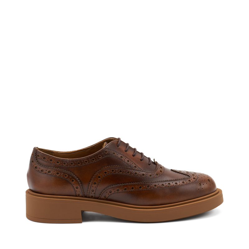 Colour-block lace-up shoes with wing-tip design | Frau Shoes | Official Online Shop
