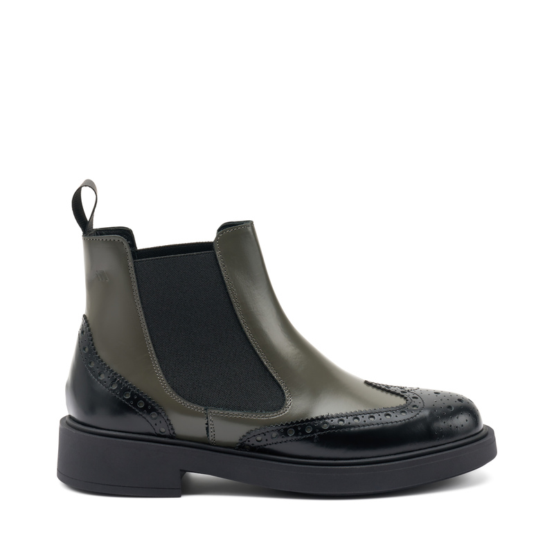 Two-tone Chelsea boots with wing-tip detail | Frau Shoes | Official Online Shop