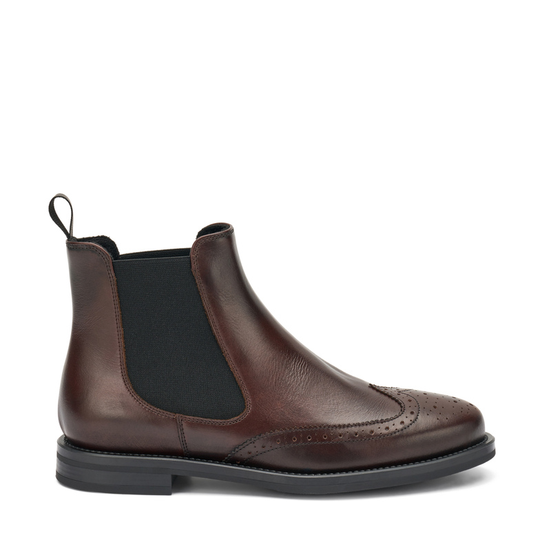 Beatles a coda di rondine in pelle con finish | Frau Shoes | Official Online Shop