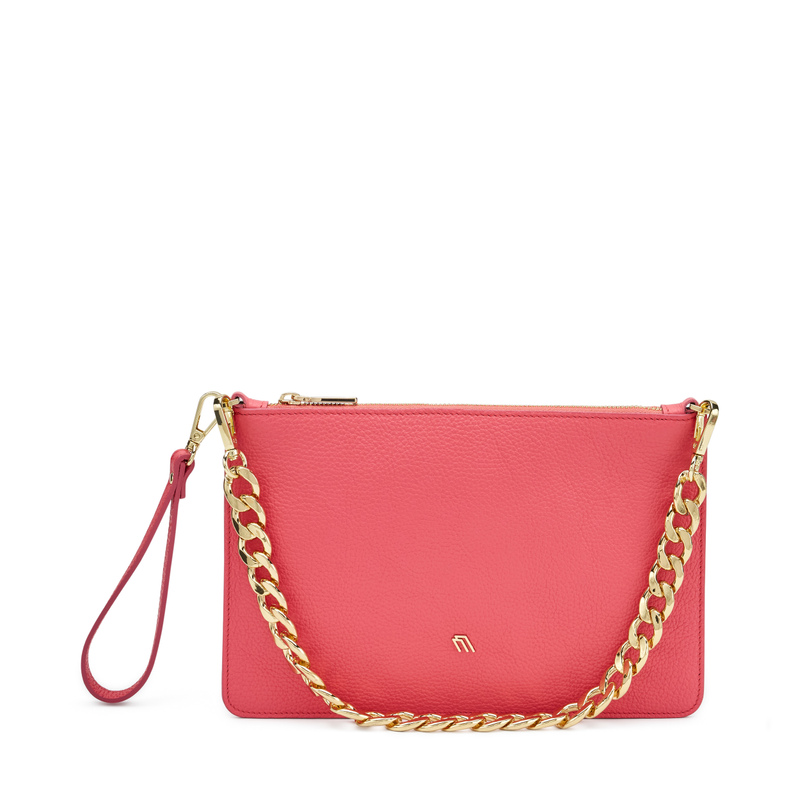 Leather clutch with chain - Bags, Belts & Wallets | Frau Shoes | Official Online Shop