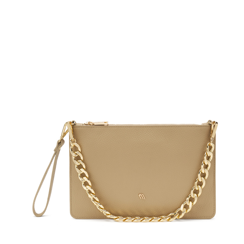 Leather clutch with chain - carosello 3 | Frau Shoes | Official Online Shop