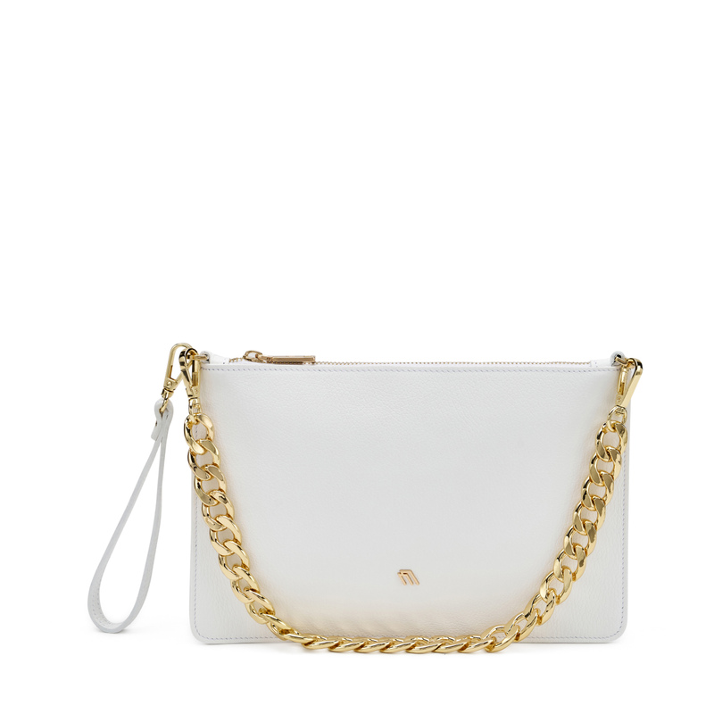 Leather clutch with chain - carosello 3 | Frau Shoes | Official Online Shop