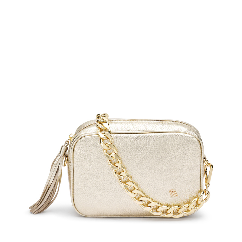 Small laminated leather bag with chain - Bags, Belts & Wallets | Frau Shoes | Official Online Shop