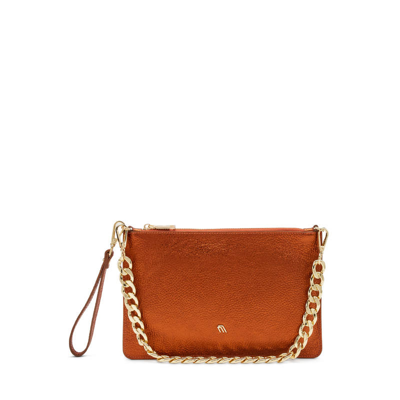 Foiled leather clutch - Bags, Belts & Wallets | Frau Shoes | Official Online Shop