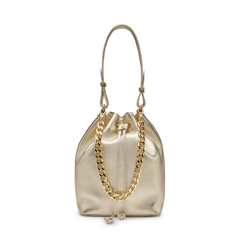 Foiled leather bucket bag - Bags, Belts & Wallets | Frau Shoes | Official Online Shop