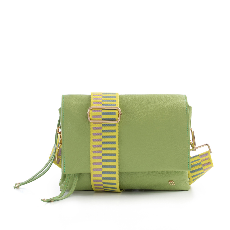 Kleine Handtasche mit Klappe und farbigem Schulterriemen | Frau Shoes | Official Online Shop