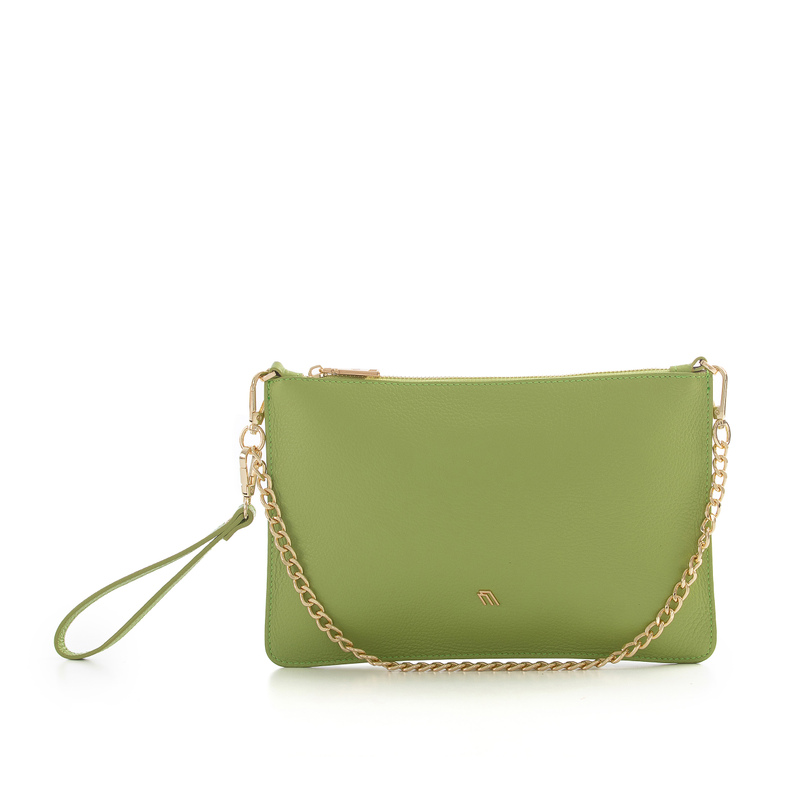 Leather clutch with chain - Sparkling | Frau Shoes | Official Online Shop
