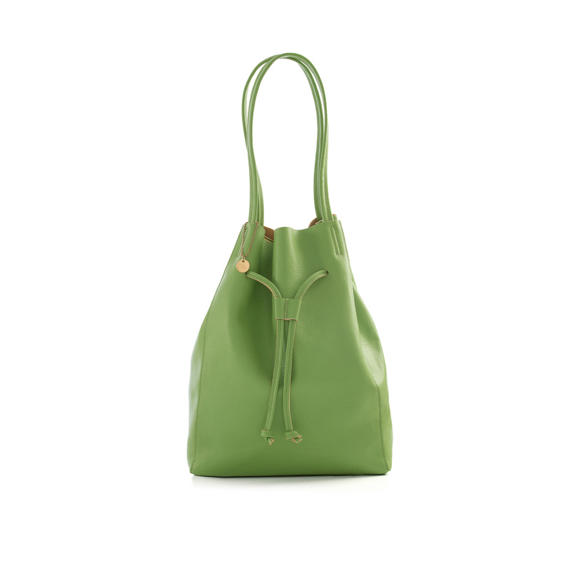 Dekonstruierte Bucket Bag aus Leder | Frau Shoes | Official Online Shop
