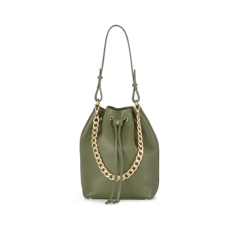 Tumbled leather bucket bag - Bags, Belts & Wallets | Frau Shoes | Official Online Shop