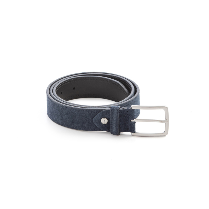 Cintura in pelle scamosciata con doppia cucitura - Cinture, Borse & Portafogli | Frau Shoes | Official Online Shop