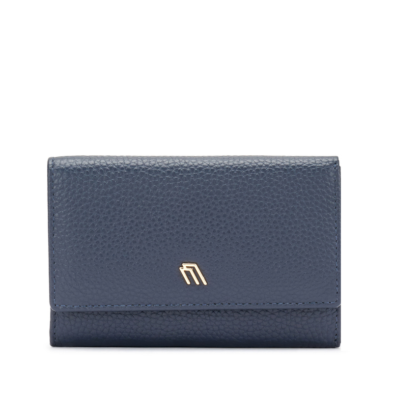 Tumbled leather tri-fold purse | Frau Shoes | Official Online Shop