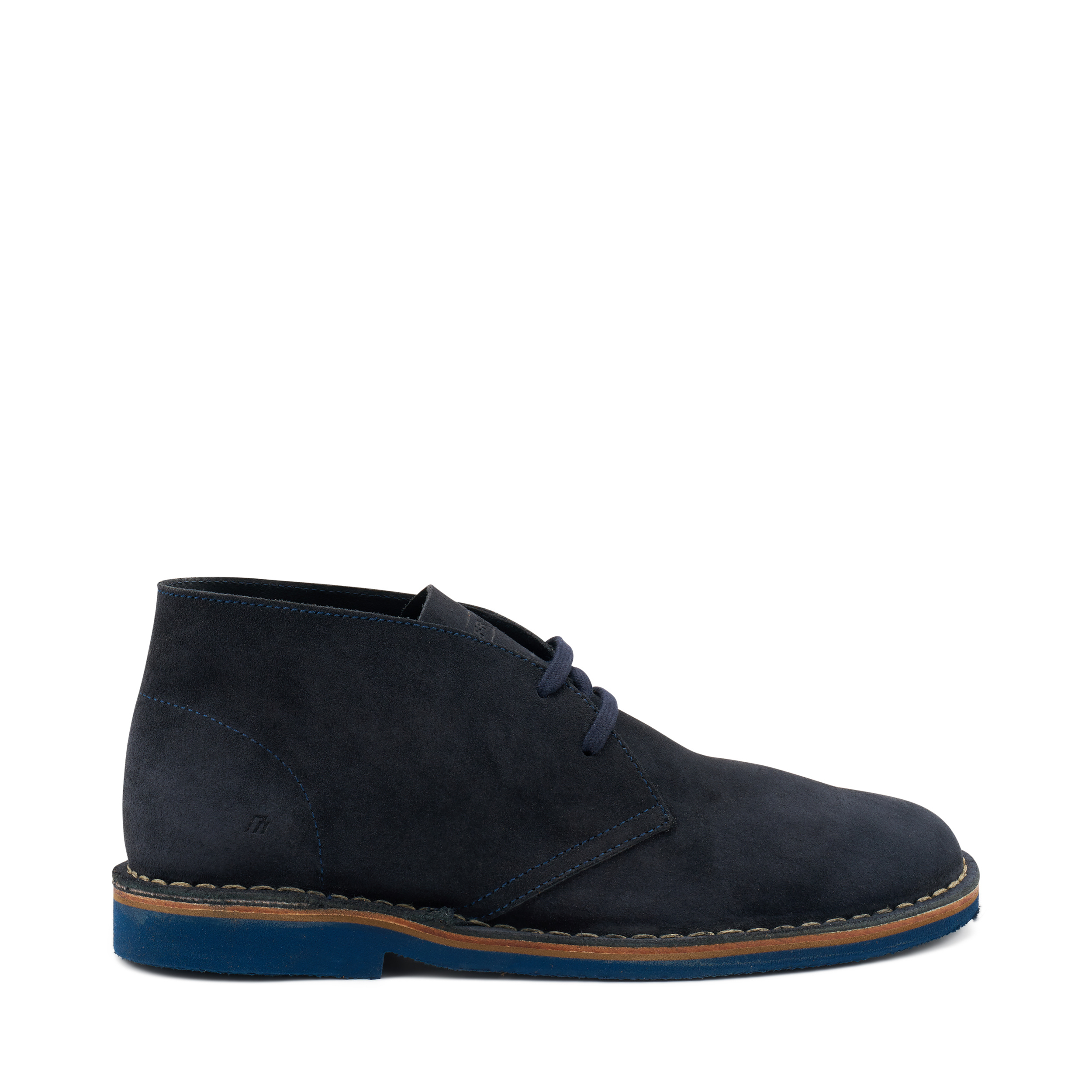 Suede desert boots with EVA sole, Col. Blue | Frau