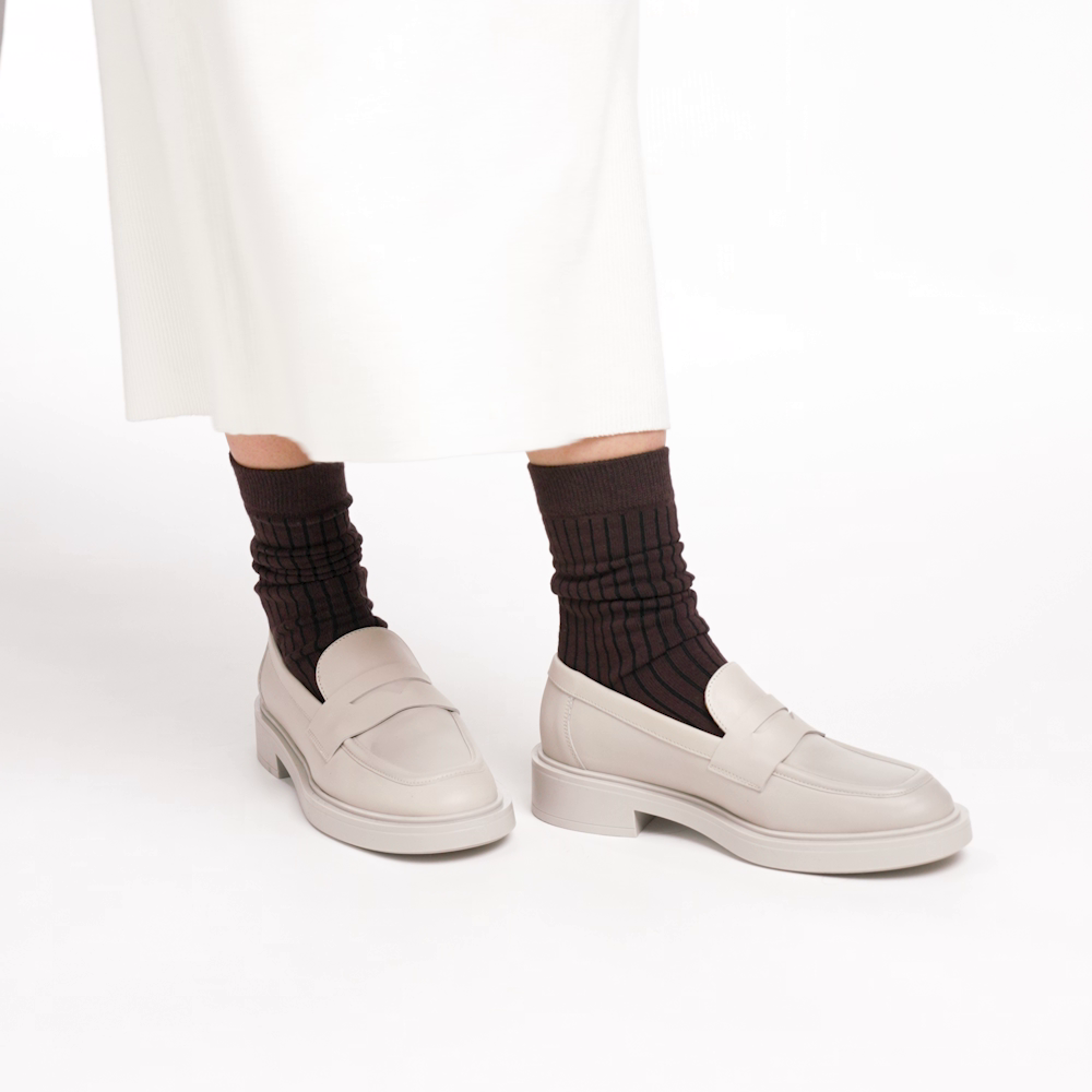 Colour-block leather loafers - Frau Shoes | Official Online Shop