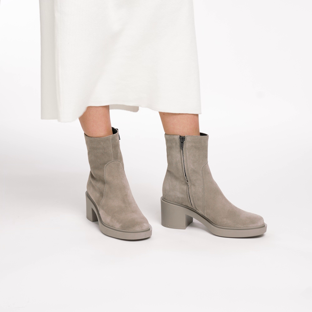 Colour-block suede ankle boots - Frau Shoes | Official Online Shop