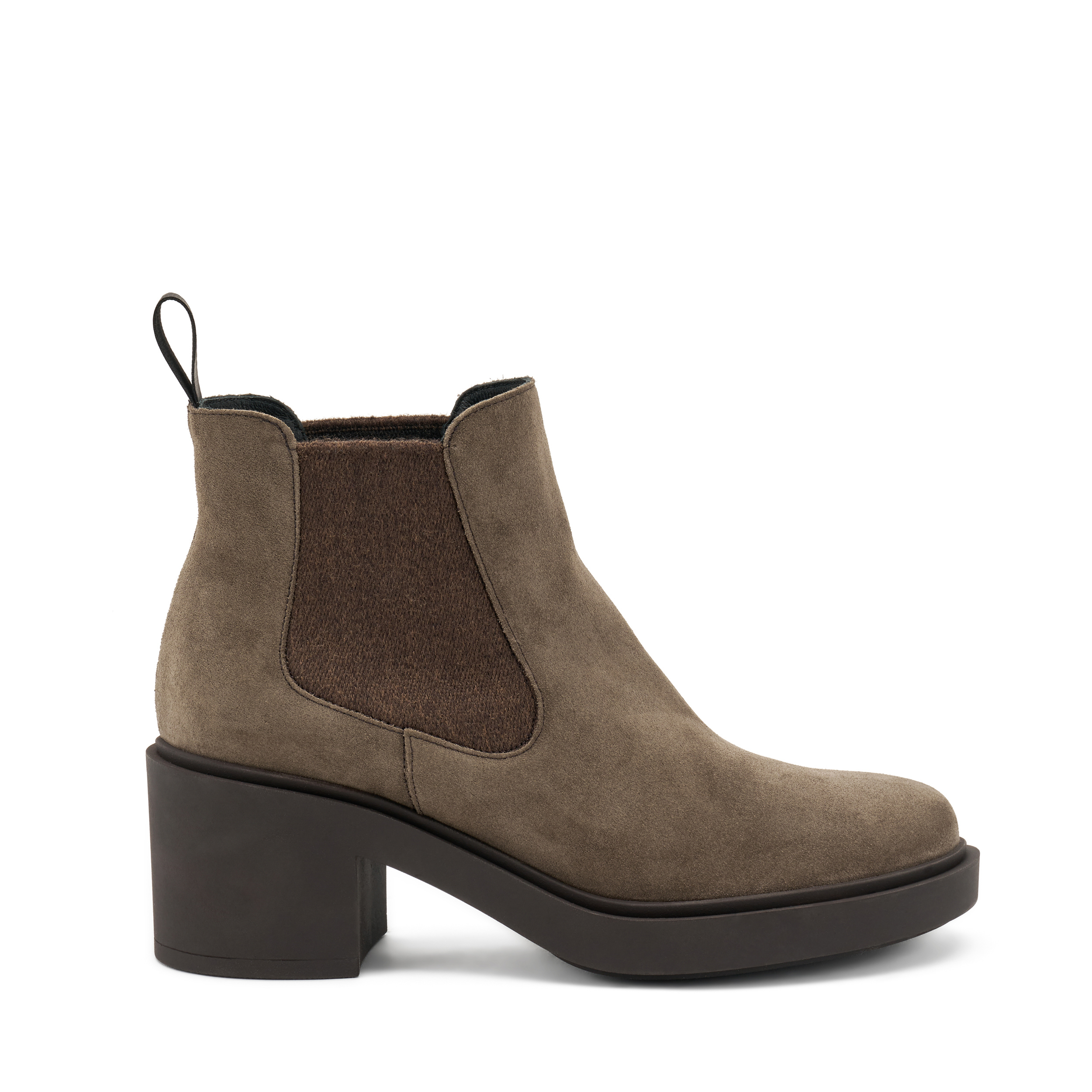 Heeled Chelsea boots Col. Brown Frau