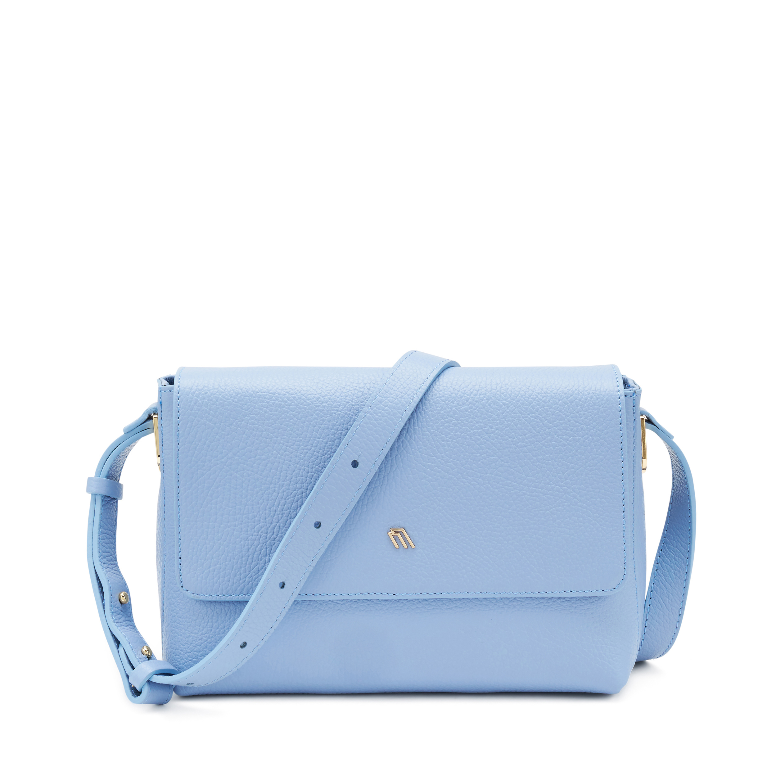Borsa pelle blu tracolla 2025