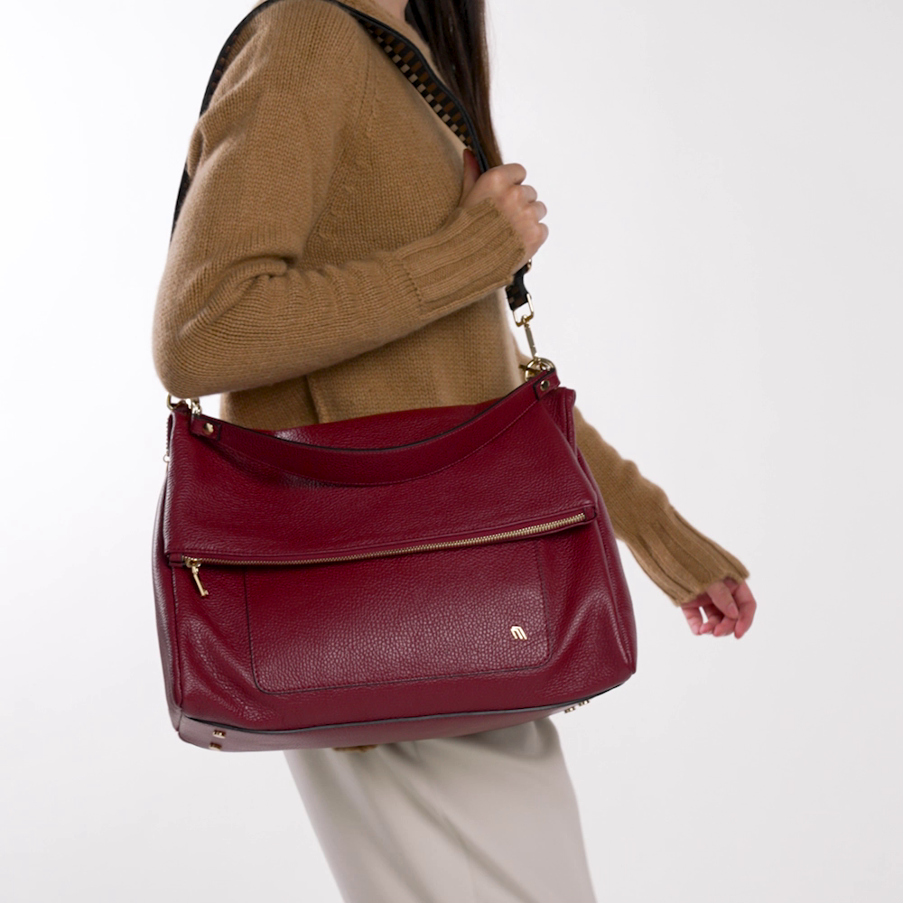 Large leather bag with shoulder strap - Frau Shoes | Official Online Shop